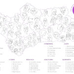 Mapa de escritoras de Andalucía