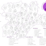 Mapa de escritoras de Castilla y León