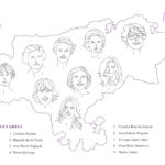 Mapa de escritoras de Cantabria